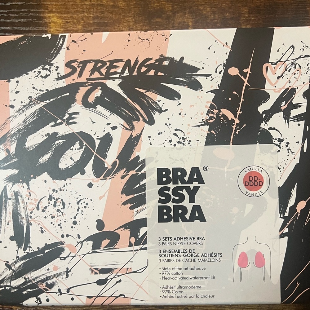 Brassybra Adhesive Bra Set - Vanilla - DD-DDDD/European G - SET OF 2